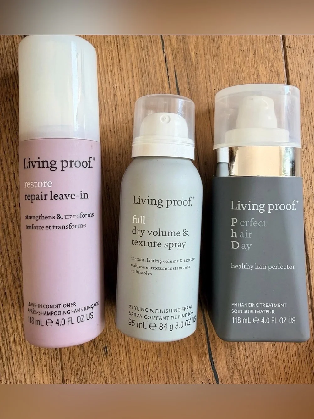 Living Proof *$30 Bundle Hair Restore Leave-In + Perfect Hair Day + Volume Spray